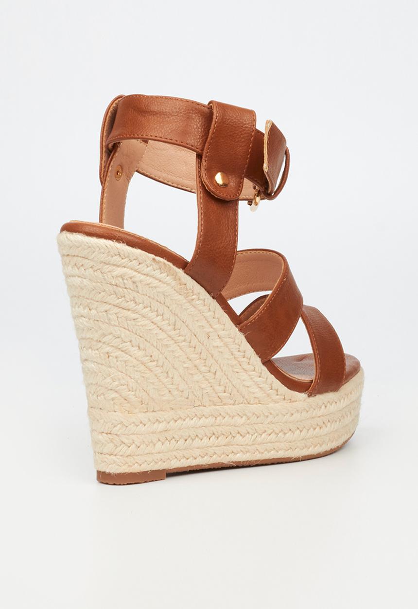 Miss Black - Moniker 7 wedge heel - tan