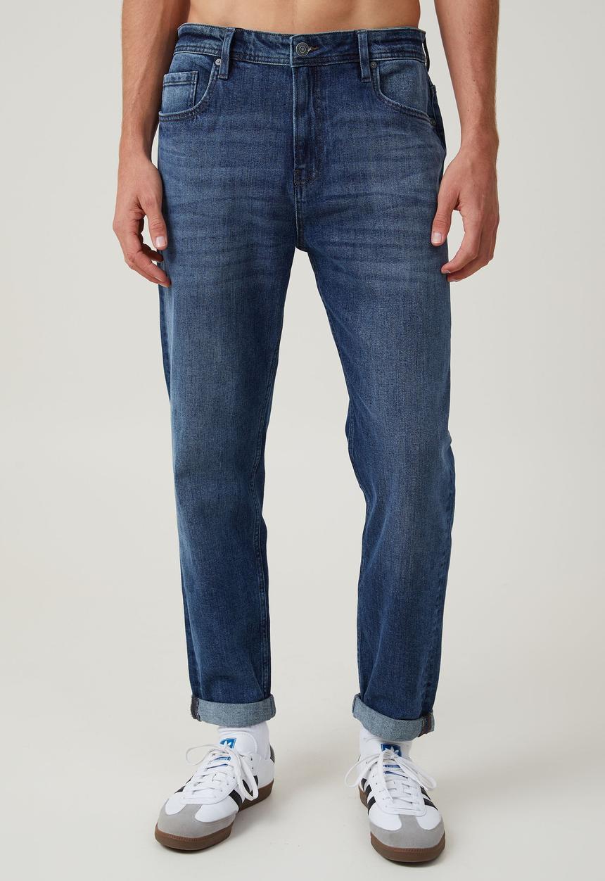 Cotton On - Relaxed tapered jean - backyard blue