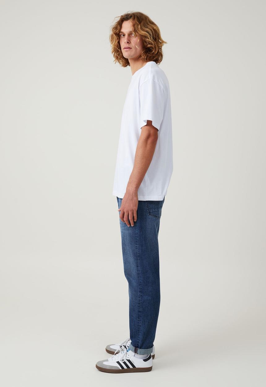Cotton On - Relaxed tapered jean - backyard blue