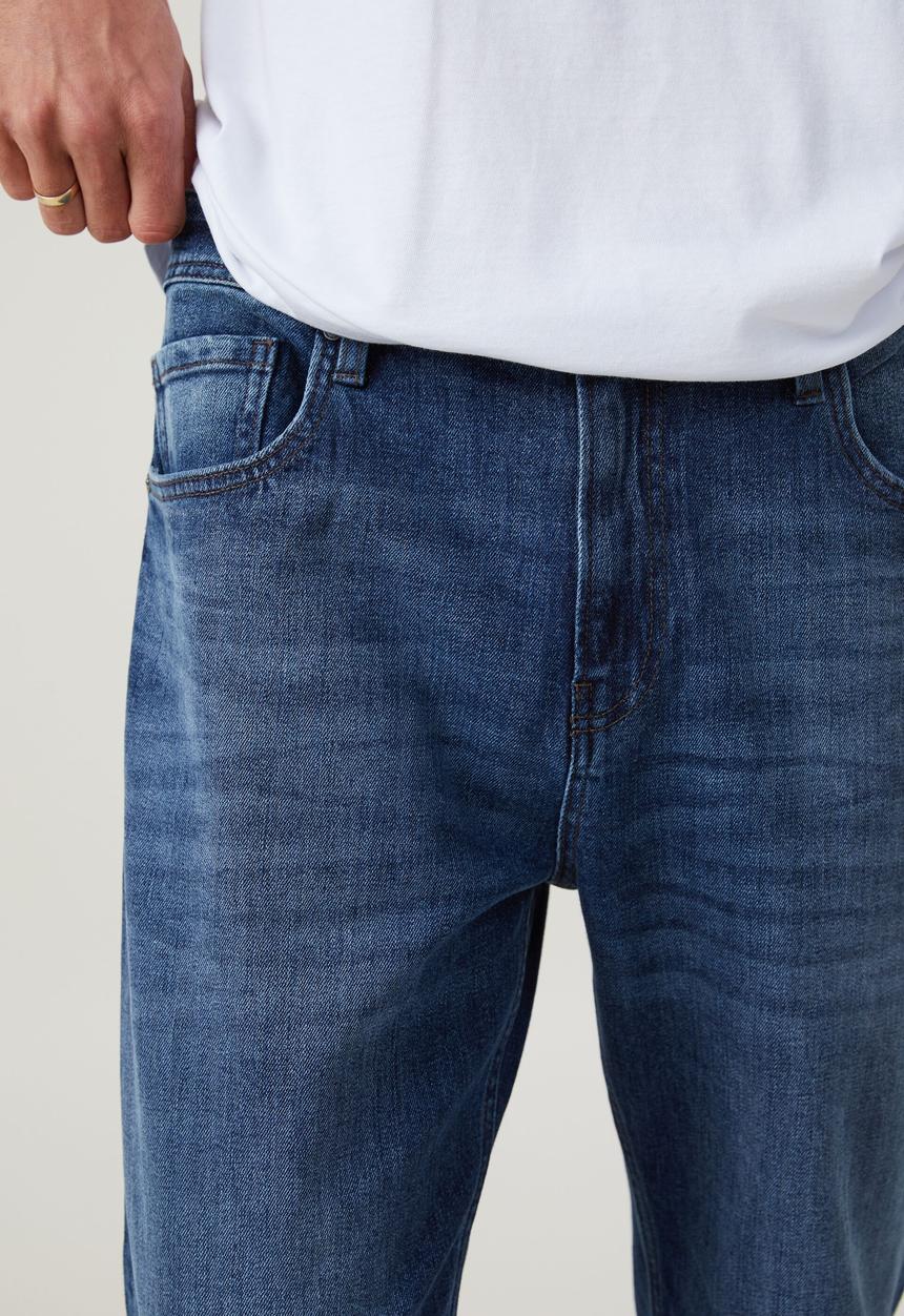 Cotton On - Relaxed tapered jean - backyard blue