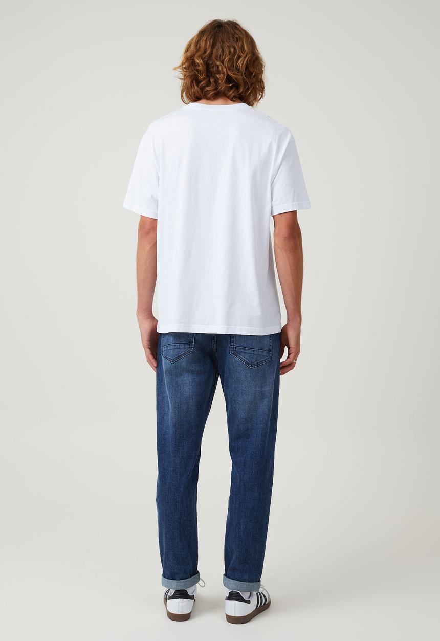 Cotton On - Relaxed tapered jean - backyard blue