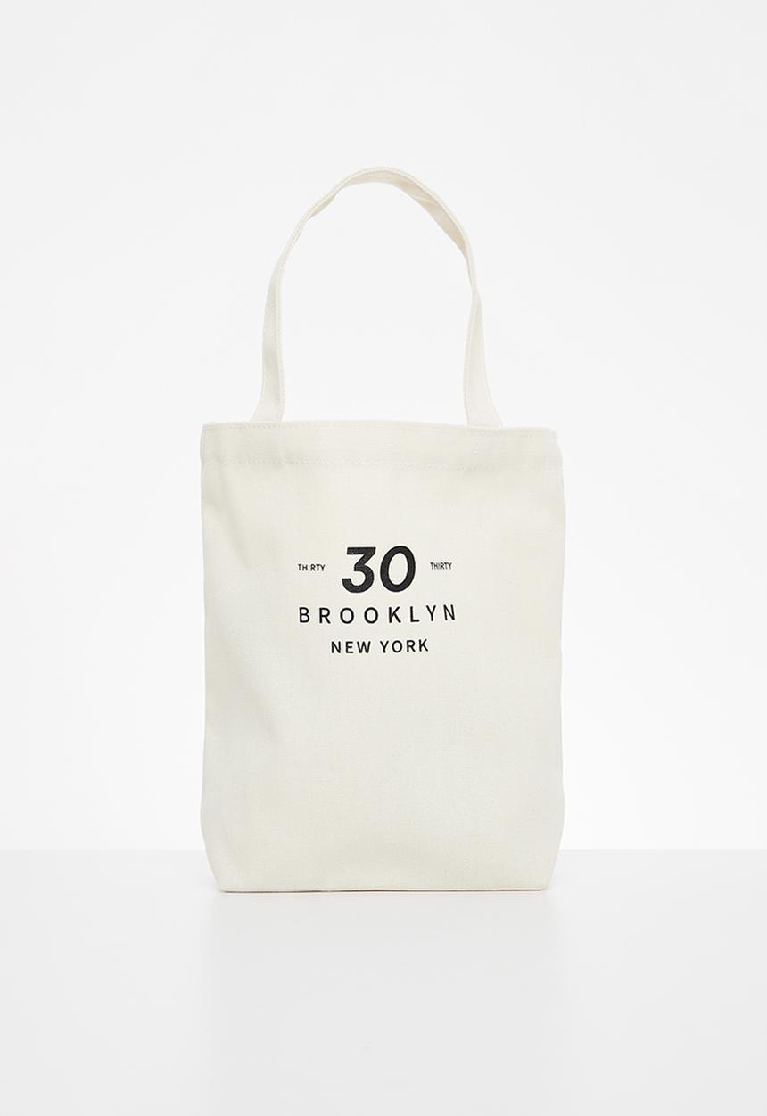Pop Candy - Brooklyn tote bag - white