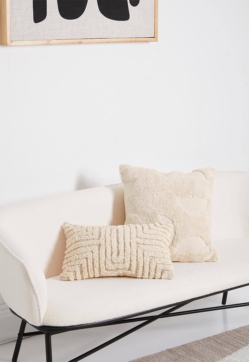 Sixth Floor - Amala tufted cushion cover- natural