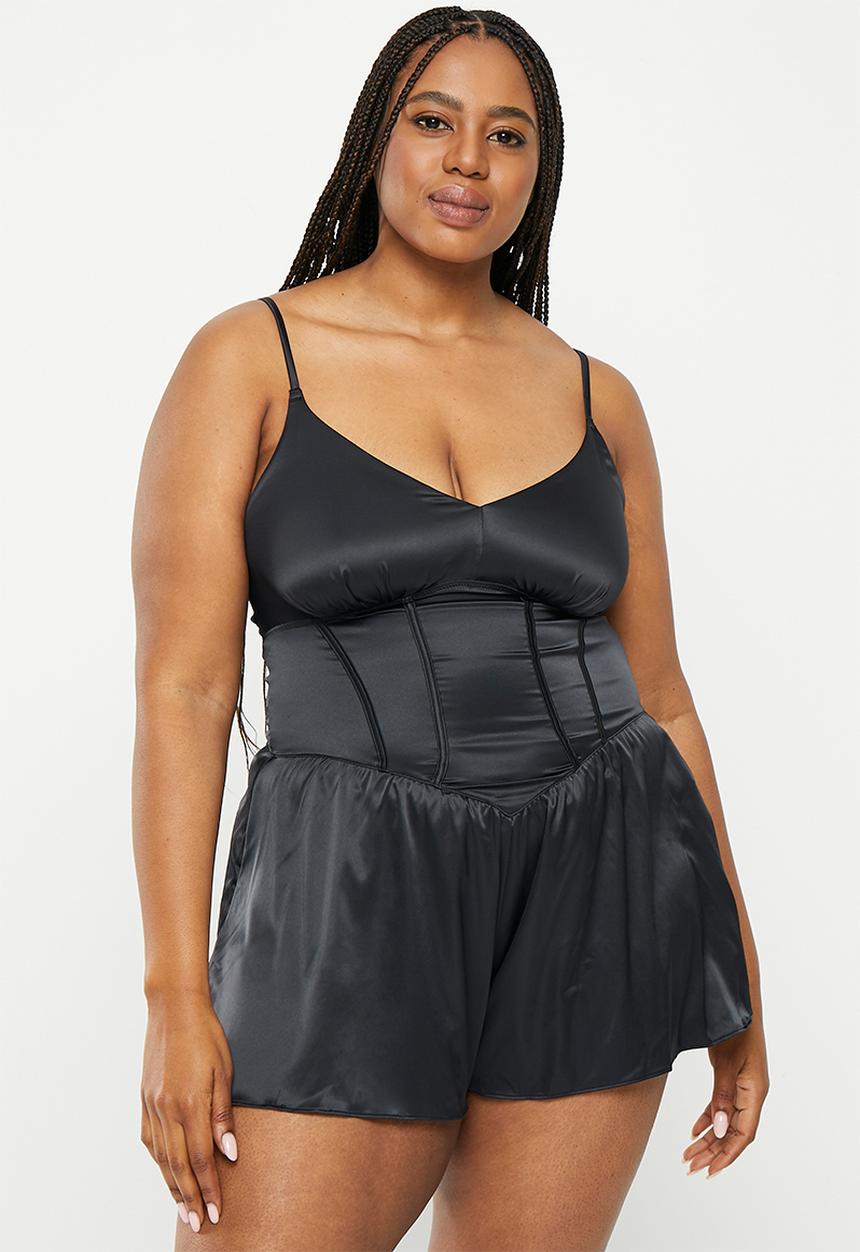 RAYE - Plus regardless teddy - black