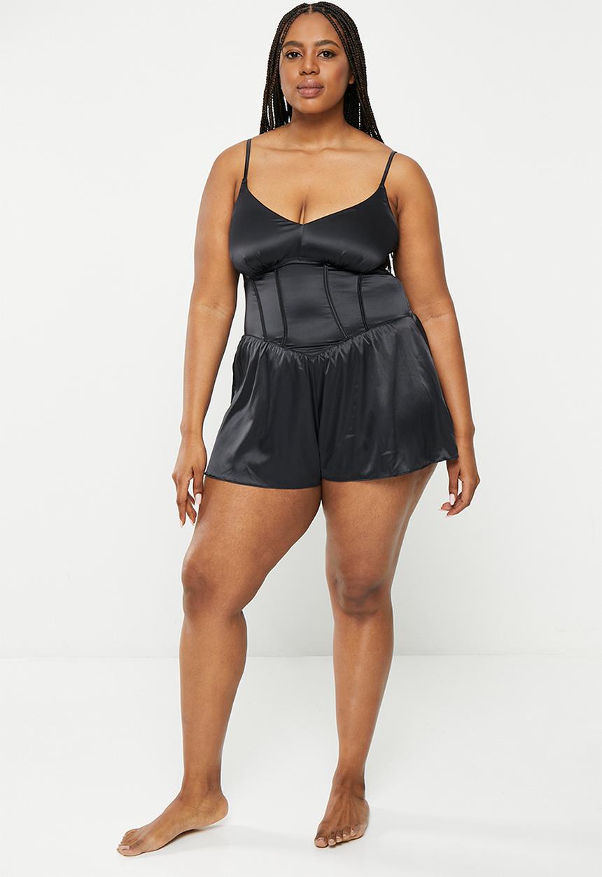 RAYE - Plus regardless teddy - black