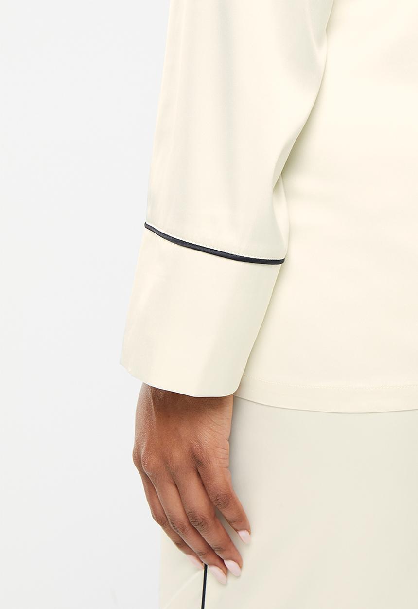 RAYE - Plus regardless pyjama top - ivory