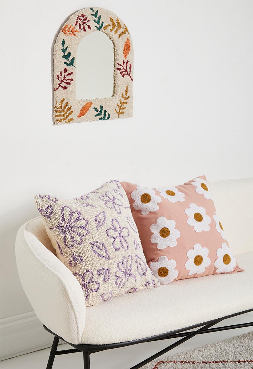 Sixth Floor - Lyra tufted cushion cover- multi