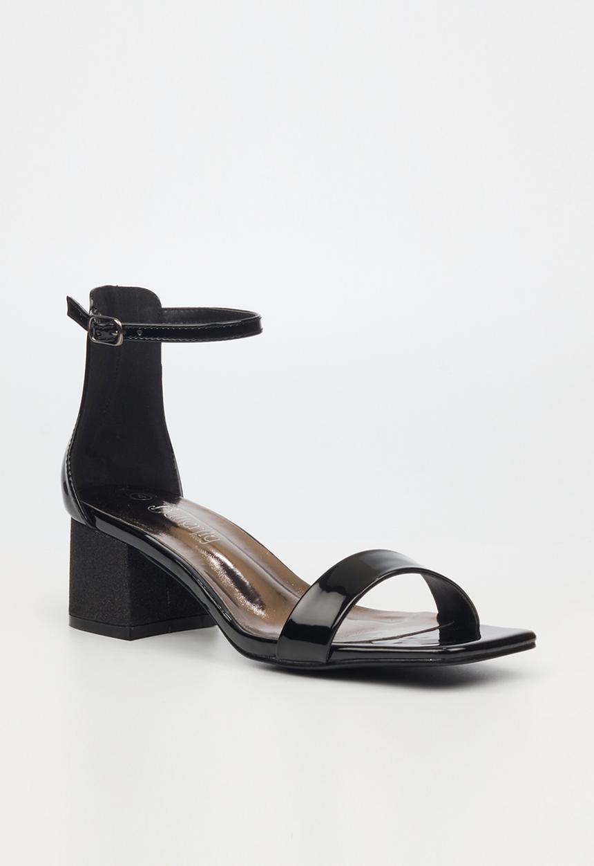 Butterfly Feet - Shimmer 1 block heel - black
