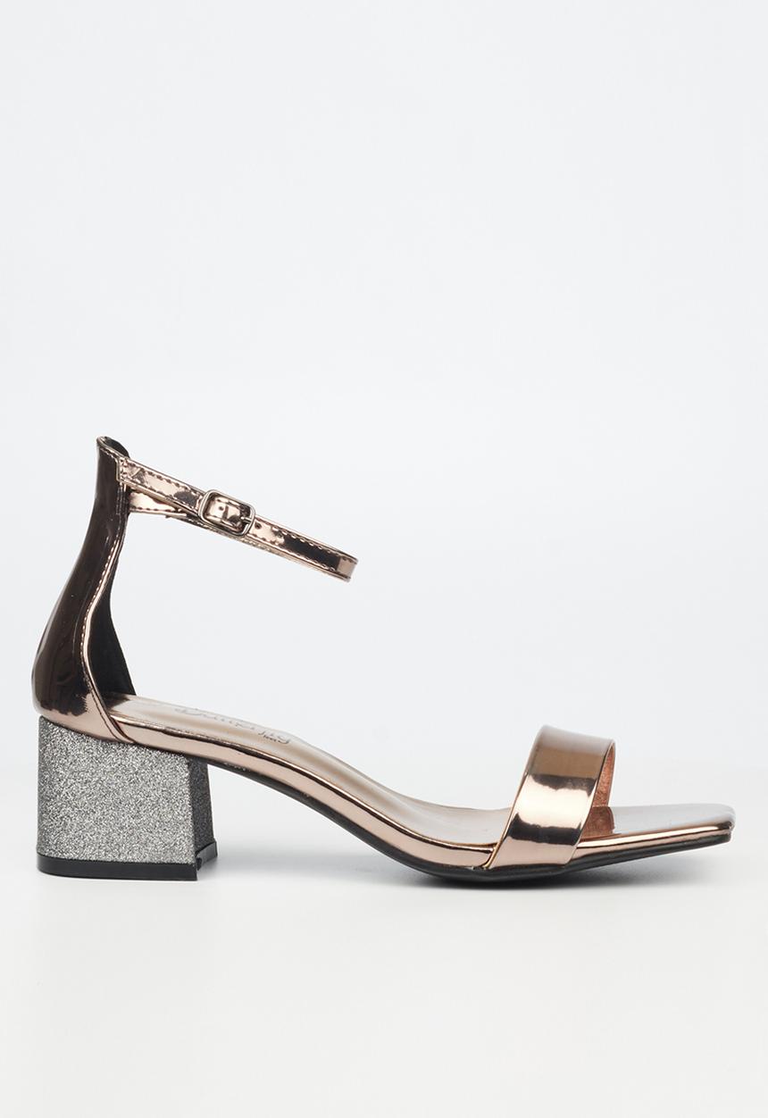 Butterfly Feet - Shimmer 1 block heel - pewter