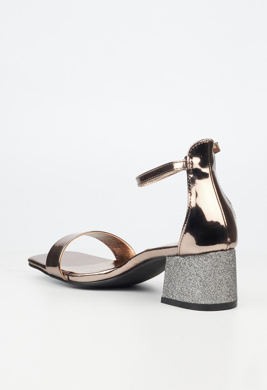 Butterfly Feet - Shimmer 1 block heel - pewter