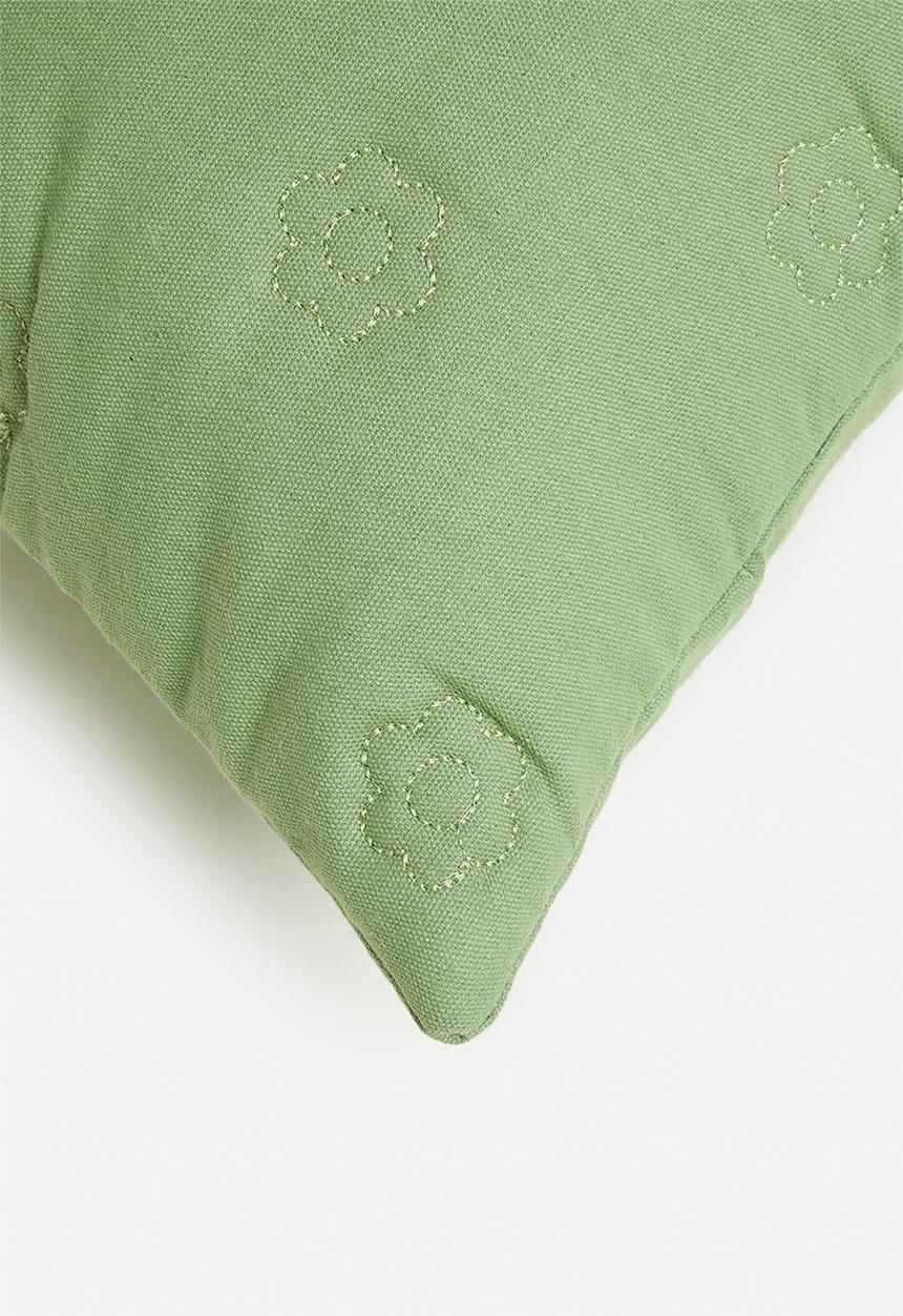 Sixth Floor - Gadello embroidered cushion cover - mint