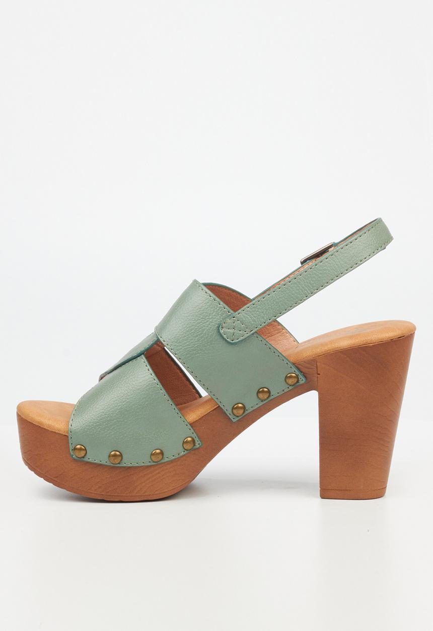 Butterfly Feet - Kayla 4 Block Heel - Mint