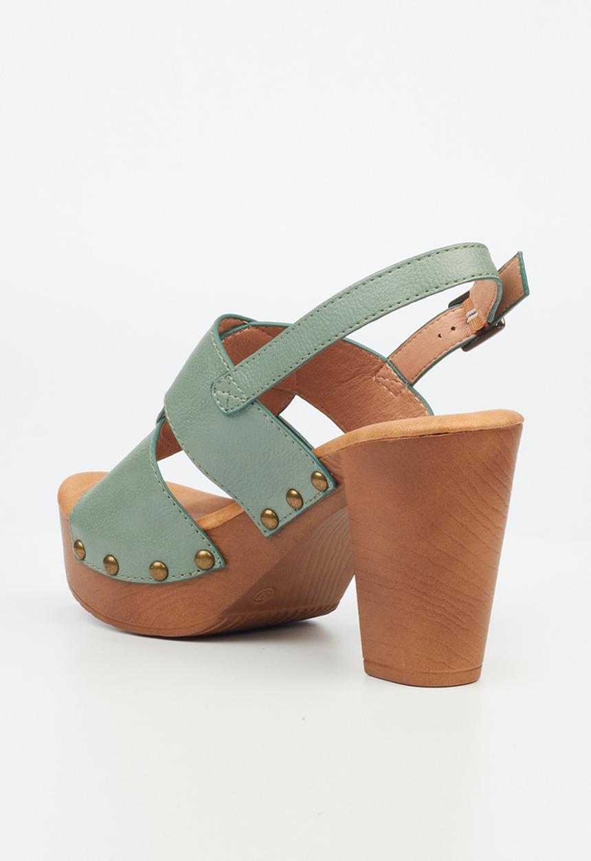 Butterfly Feet - Kayla 4 Block Heel - Mint