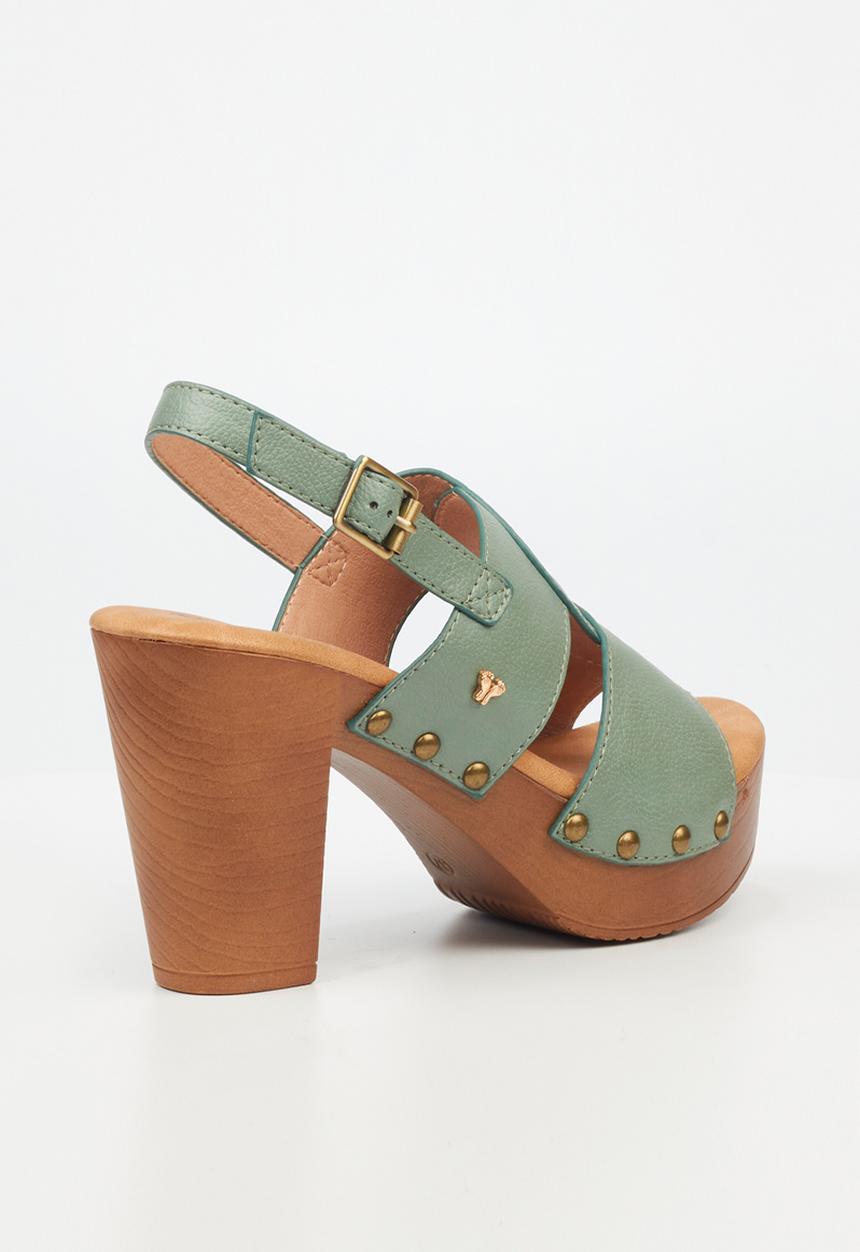 Butterfly Feet - Kayla 4 Block Heel - Mint