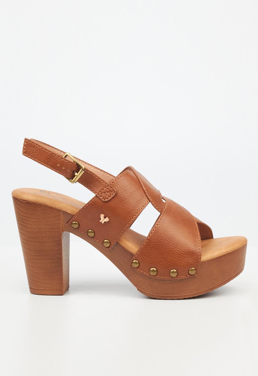 Butterfly Feet - Kayla 4 Block Heel - Tan