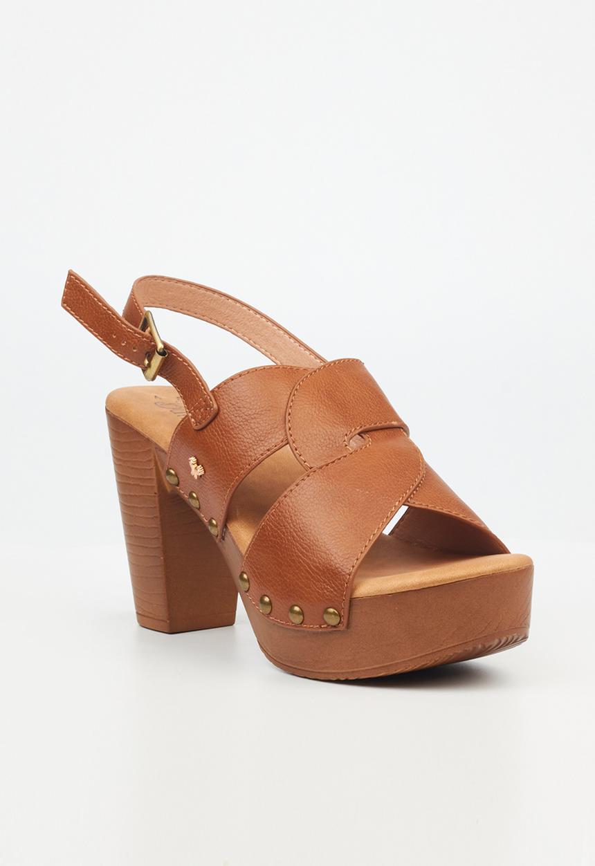 Butterfly Feet - Kayla 4 Block Heel - Tan