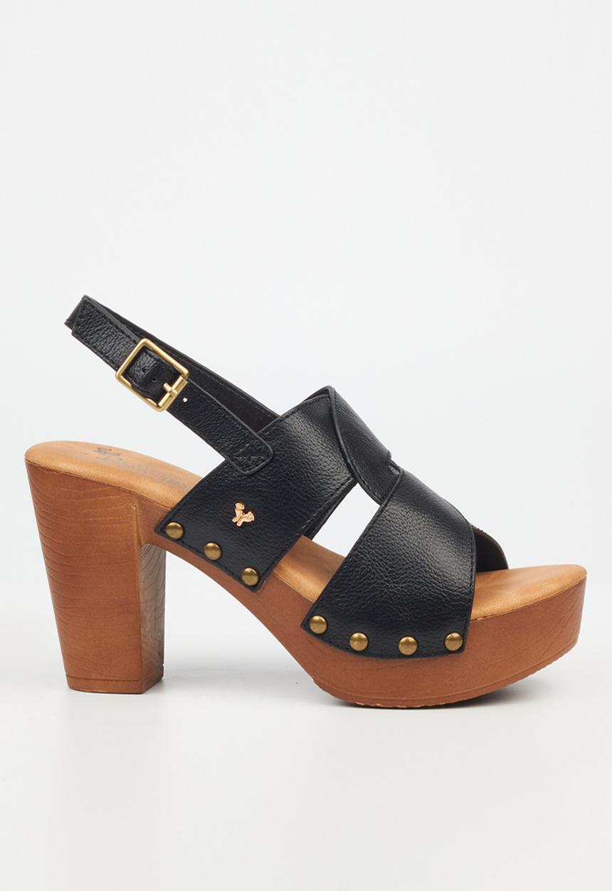 Butterfly Feet - Kayla 4 Block Heel - Black