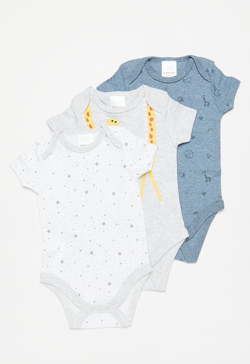 Pop Candy - 3 Pack babygrows - multi