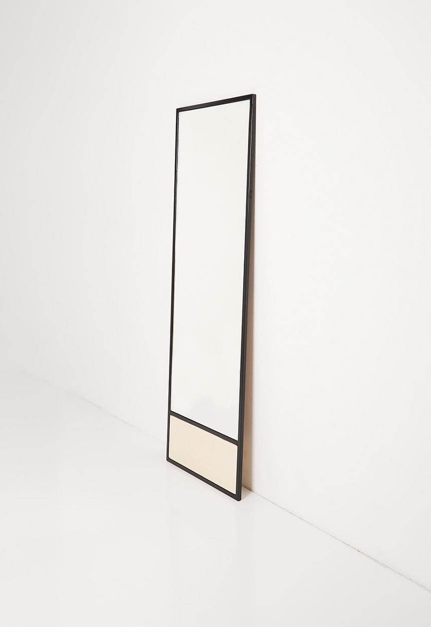 Native Decor - Stand tall rectangle mirror - black