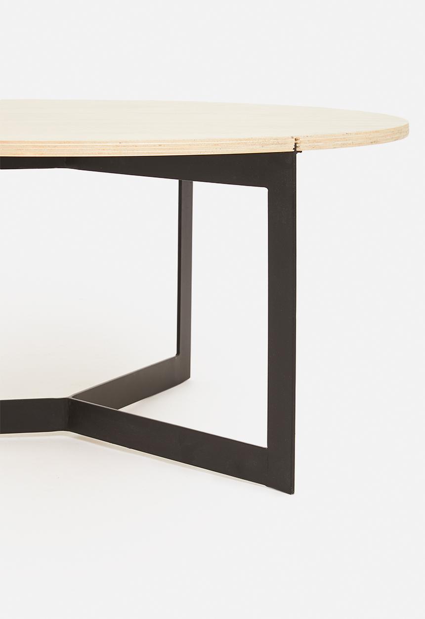 Native Decor - Round nested side tables - black