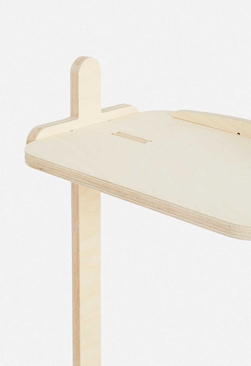 Native Decor - Splayed 4-tier shelf - natural
