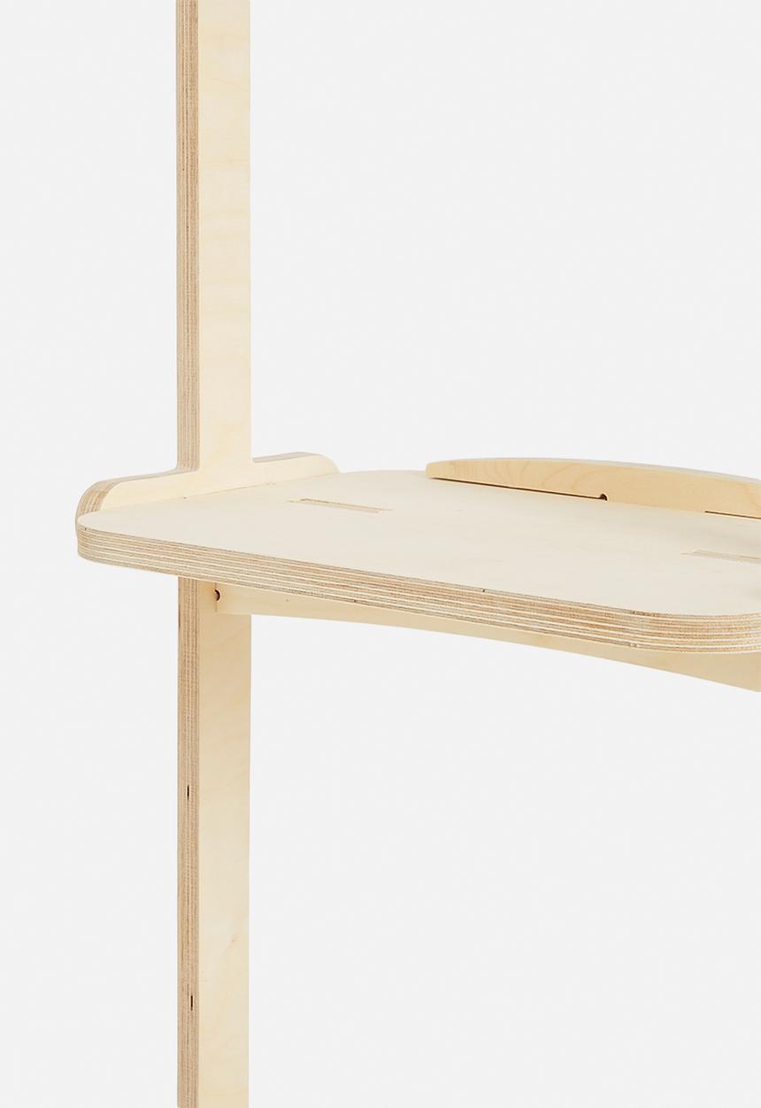 Native Decor - Splayed 4-tier shelf - natural