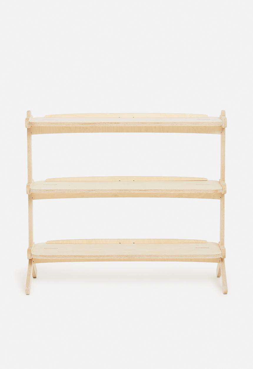 Native Decor - Splayed 3-tier shelf - natural
