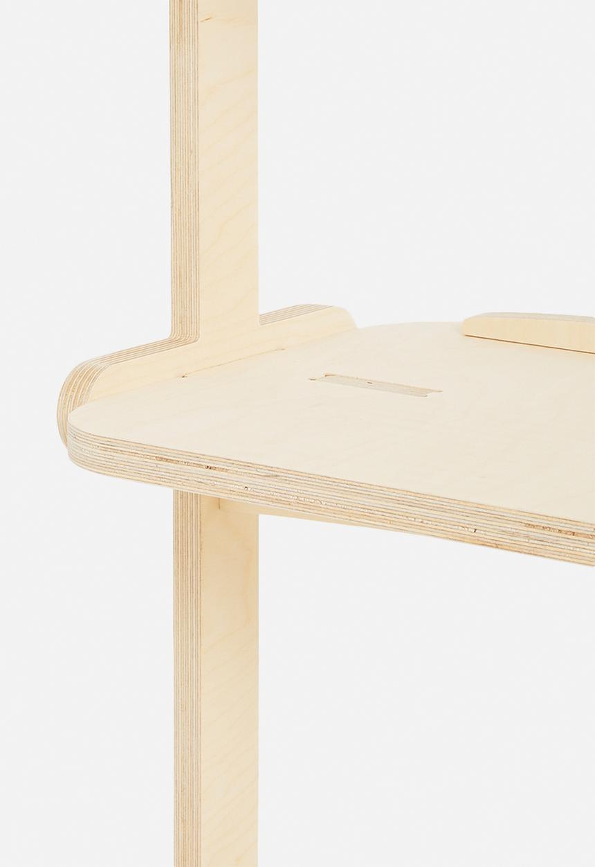 Native Decor - Splayed 3-tier shelf - natural