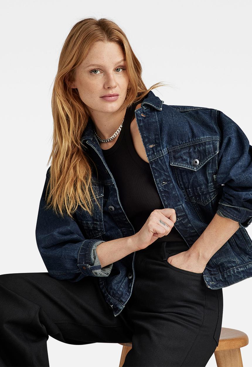 G-STAR - Oversized jacket women - worn in kingfisher
