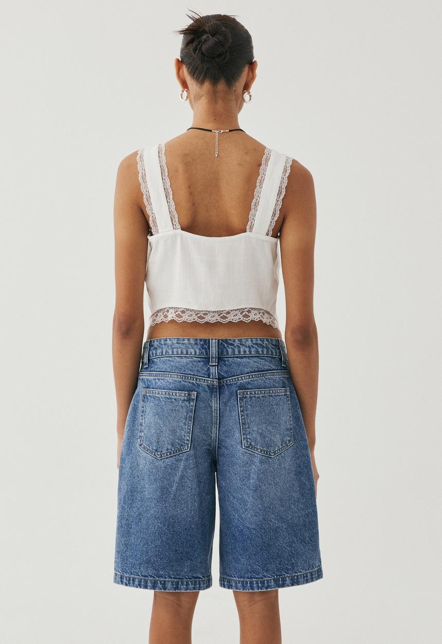 Supré  - Tillie cut away top - white