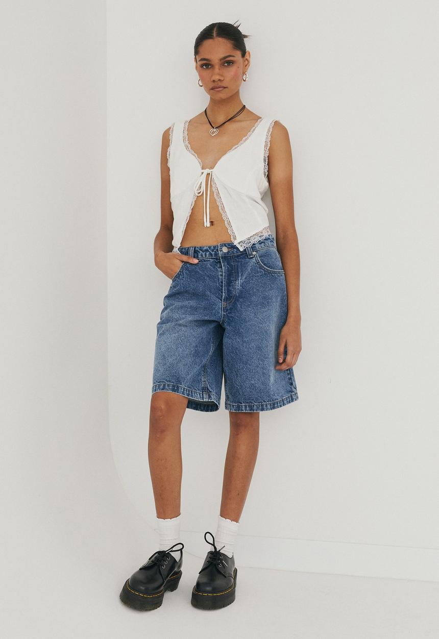Supré  - Tillie cut away top - white