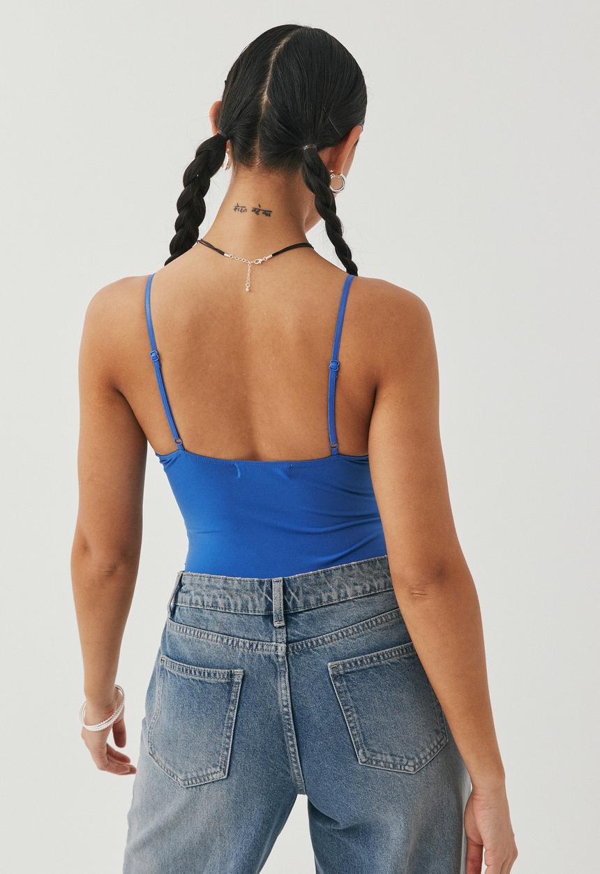Supré  - Sylvie lace bodysuit - satin blue