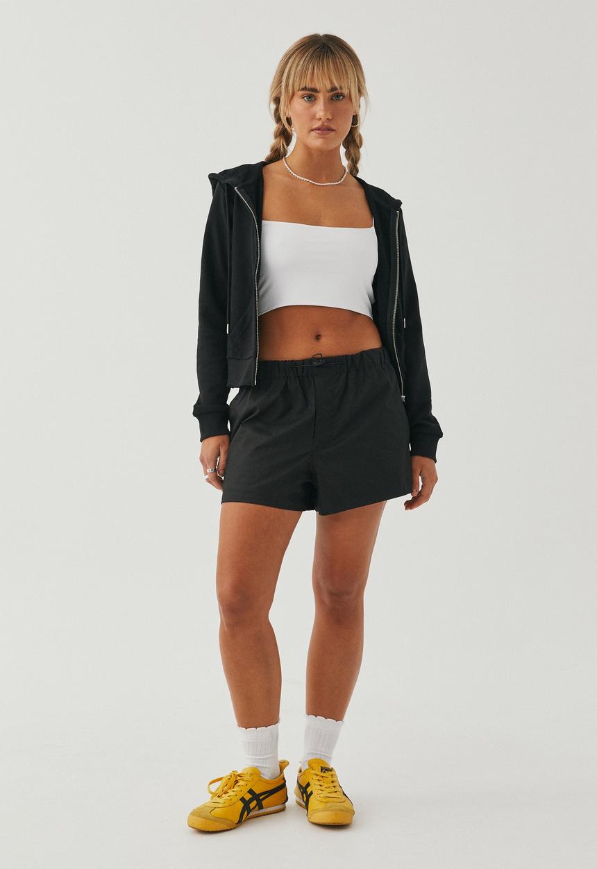 Supré  - Lucy parachute mini short - black
