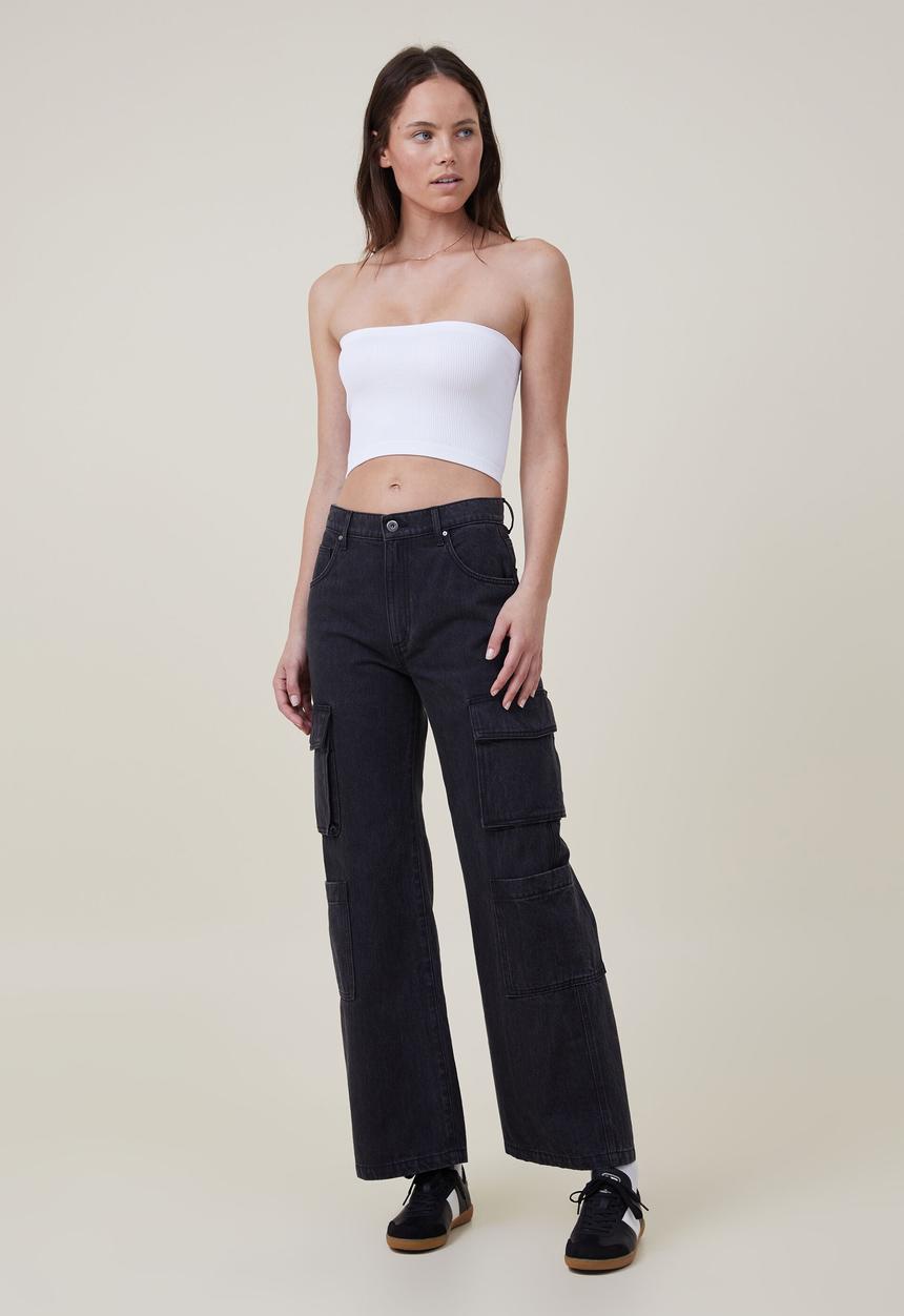 Cotton On - Seamless ellie tube top - white
