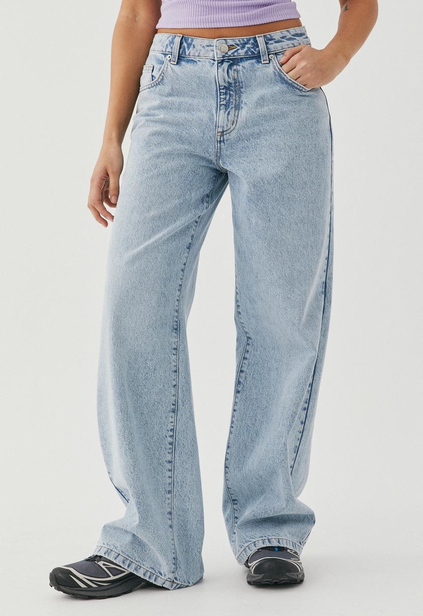 Supré  - Low rise wide jean - vintage blue
