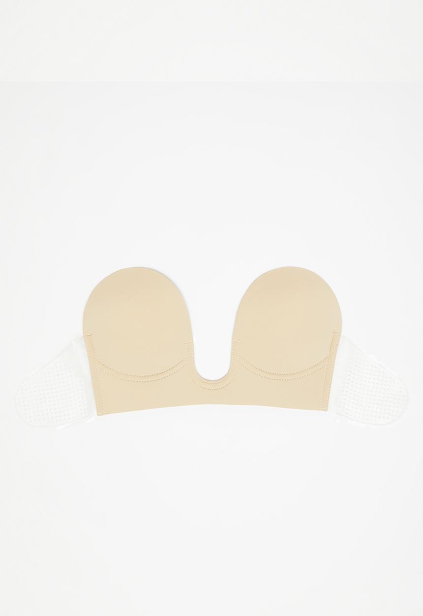 Easy Curves Shapewear - Plunge stick on bra - tan
