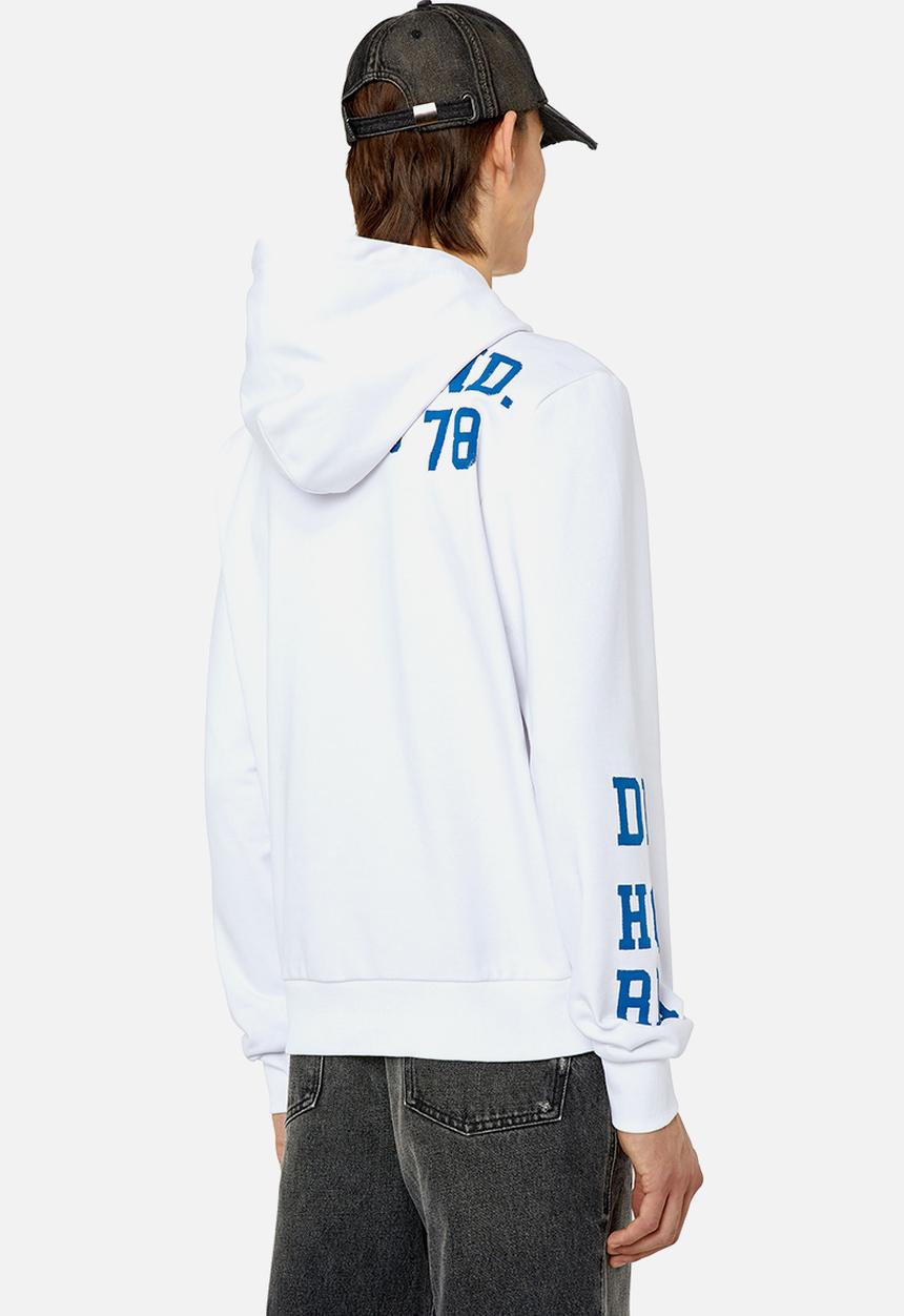 Diesel  - S-ginn-hood-k32 sweatshirt - 100diesel - white