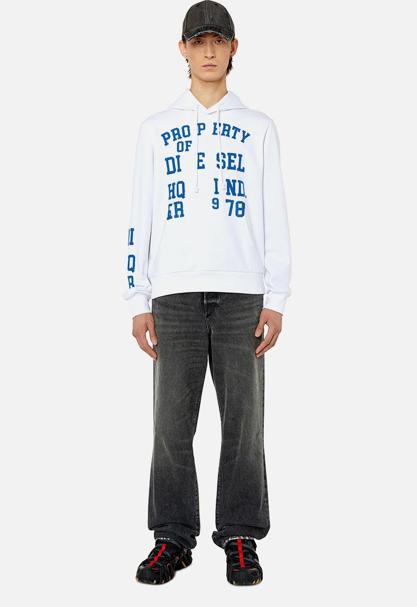 Diesel  - S-ginn-hood-k32 sweatshirt - 100diesel - white