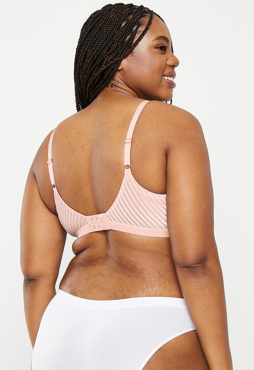 RAYE - Plus walk on by non padded bralette - pink