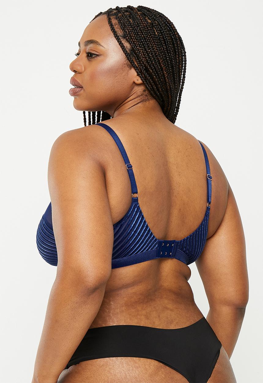 RAYE - Plus walk on by non padded bralette - ink