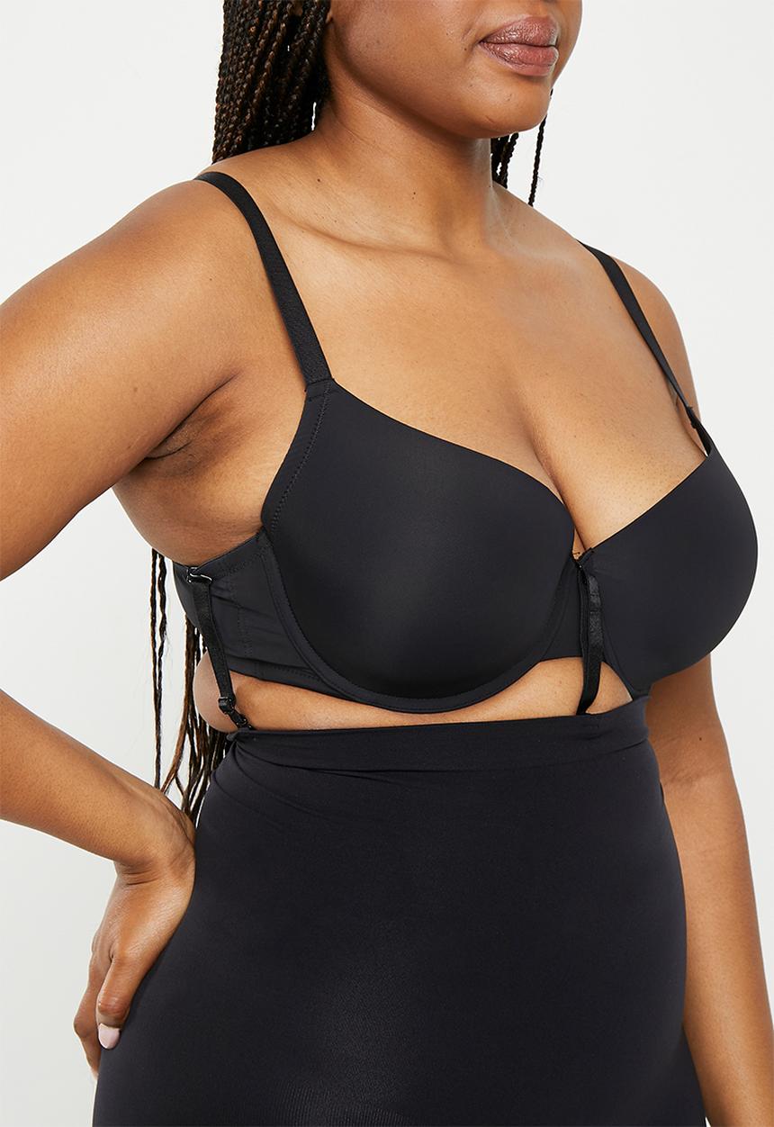 Easy Curves Shapewear - Solution shaper shorts right leg cut off - black