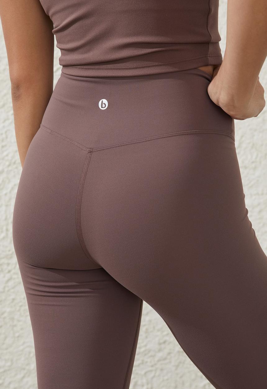 Cotton On - Ultra soft yoga full length tight - deep taupe