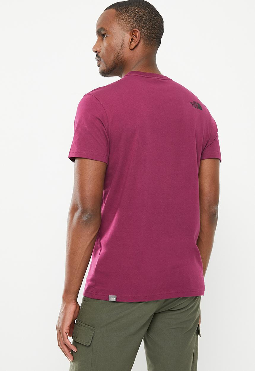 The North Face - M short sleeve never stop exploring tee - boysenberry 