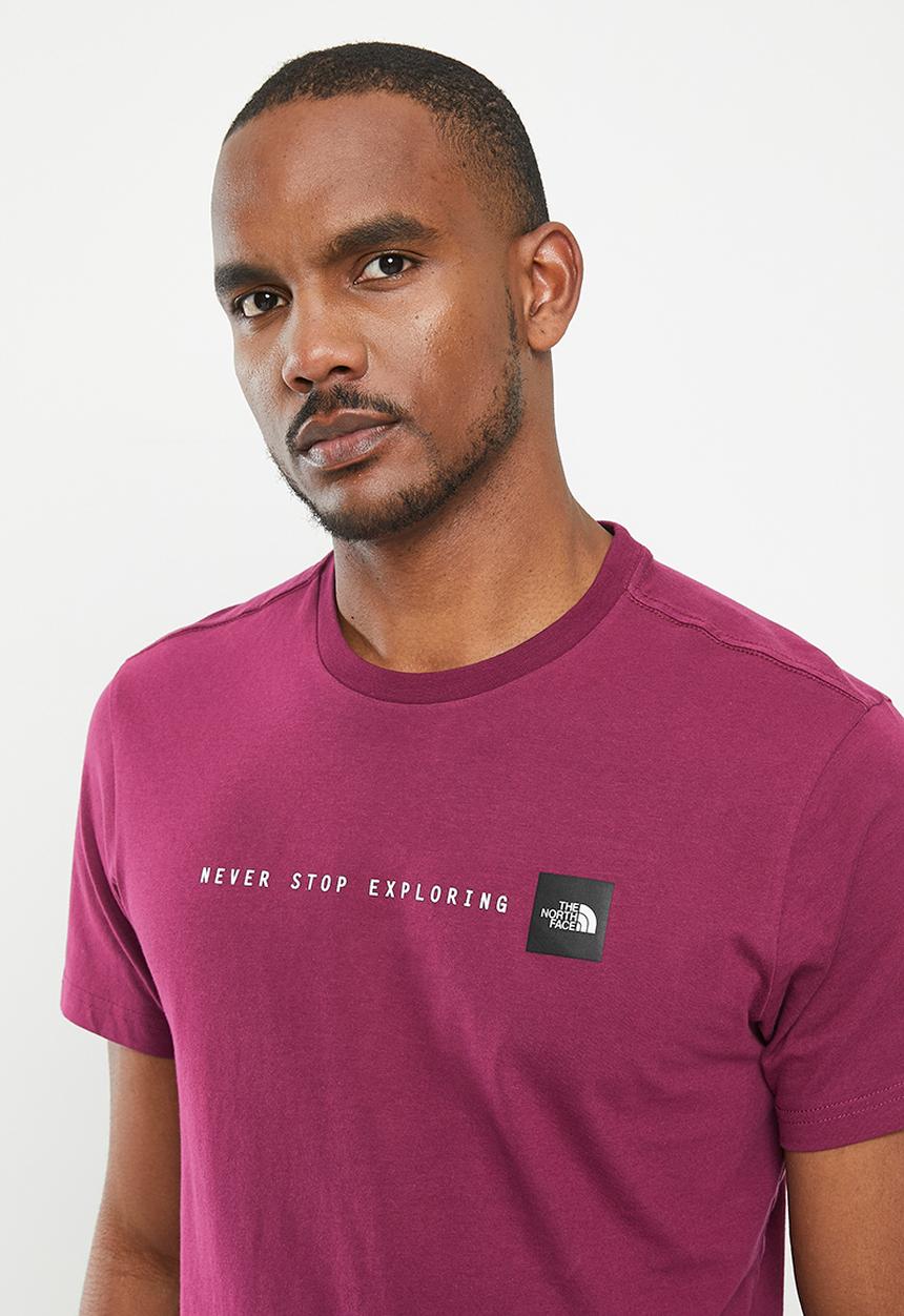 The North Face - M short sleeve never stop exploring tee - boysenberry 