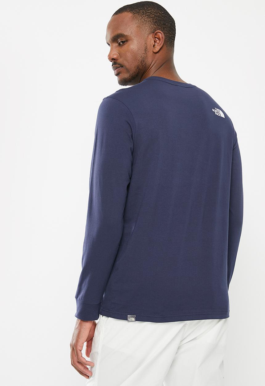 The North Face - M long sleeve simple dome tee - eu - summit navy 