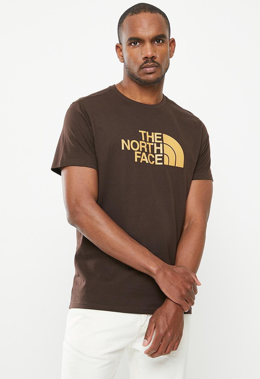 The North Face - M short sleeve east tee - eu - coal brown - almond butter 