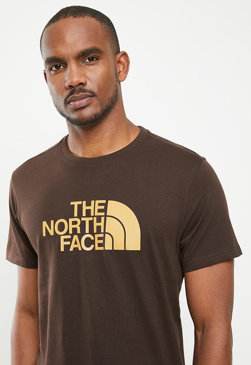 The North Face - M short sleeve east tee - eu - coal brown - almond butter 
