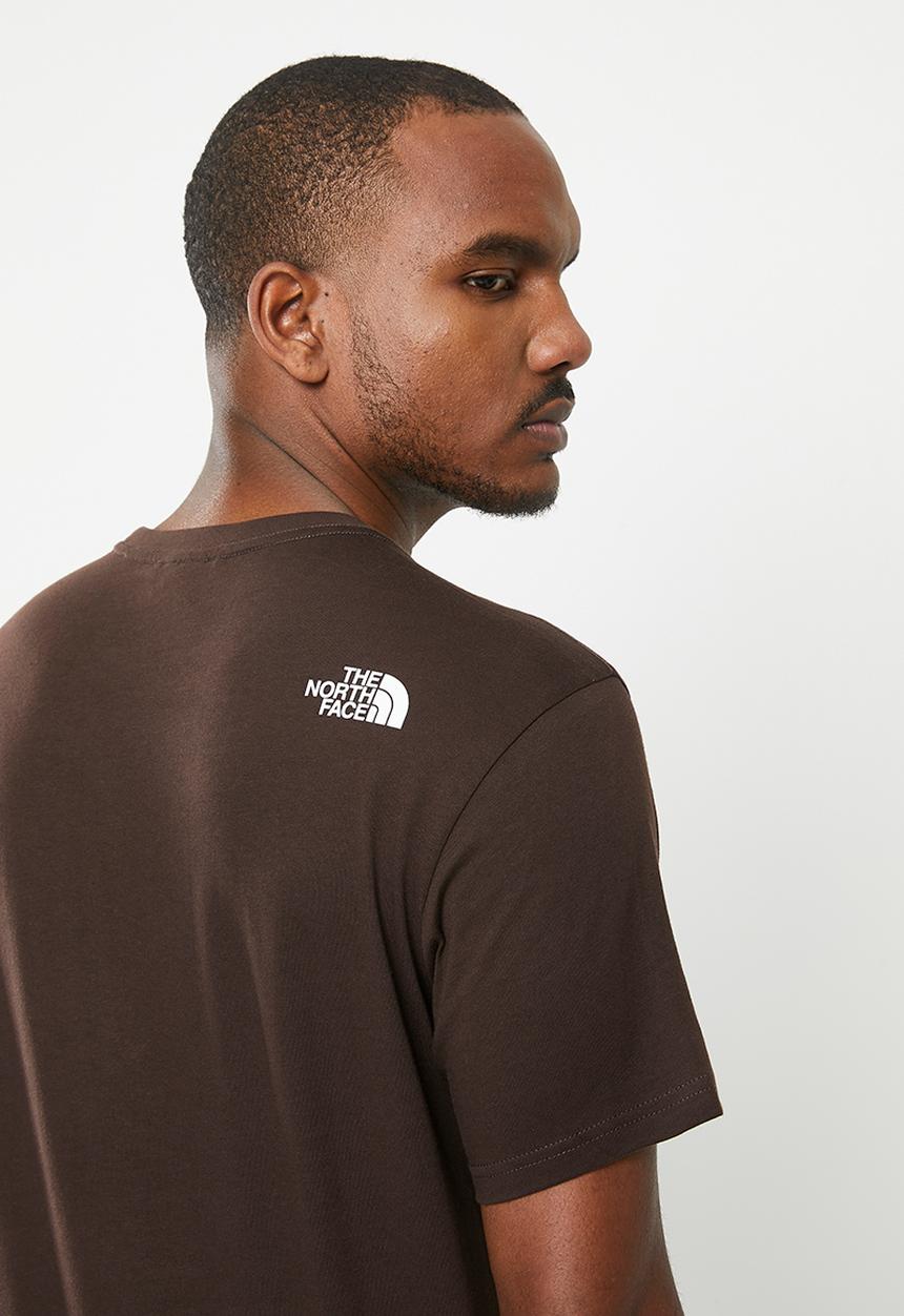 The North Face - M short sleeve east tee - eu - coal brown - almond butter 