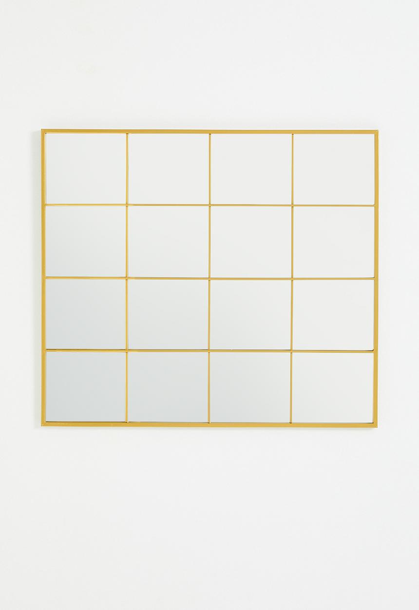 Sixth Floor - Mia checked mirror - gold