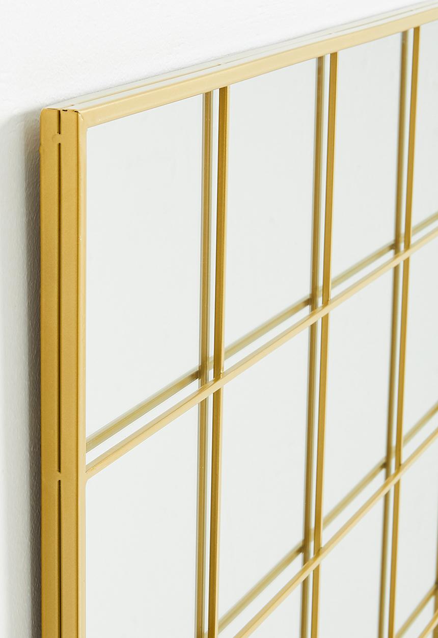 Sixth Floor - Mia checked mirror - gold